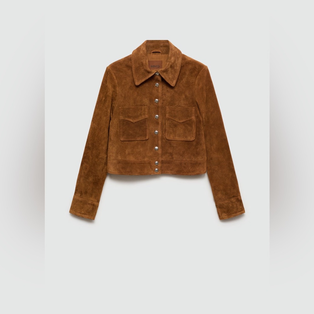 Mango | Buttoned Leather Jacket - Picture 6 of 8